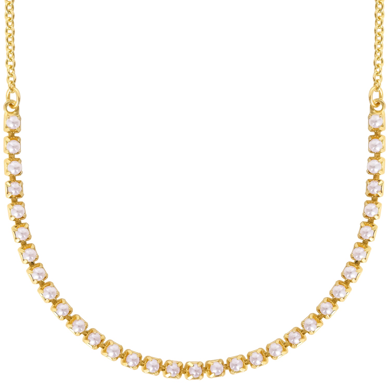 Celebrity Pink 3-Piece Necklaces for Women, Layering Necklaces Gold-Tone | Triple Necklace Stack 3 Separate Lengths, Pink Bead and Pearl Embellishments, Rose and Heart Pendant