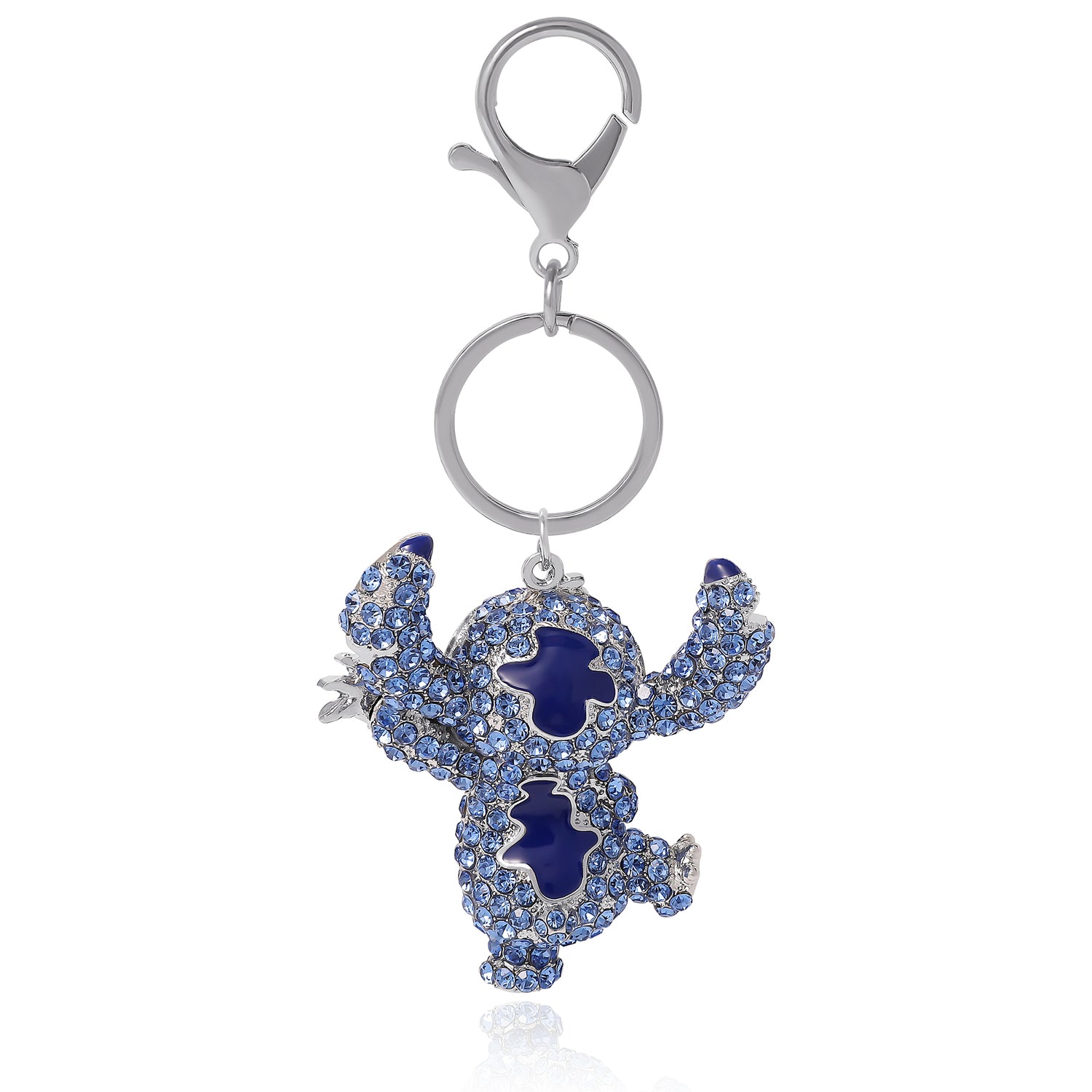 Disney Stitch Crystal Pavé Bag Charm Keychain – Officially Licensed