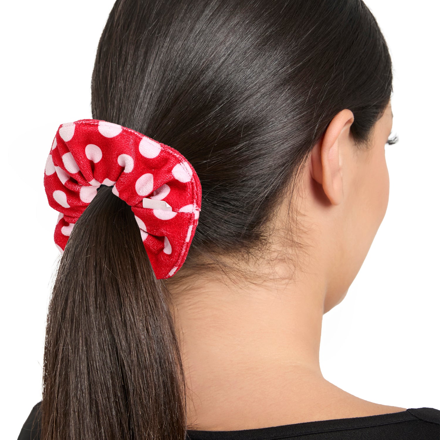 Minnie Mouse Scrunchies 2-Piece Set Official License, Spa Towel Hair Ties