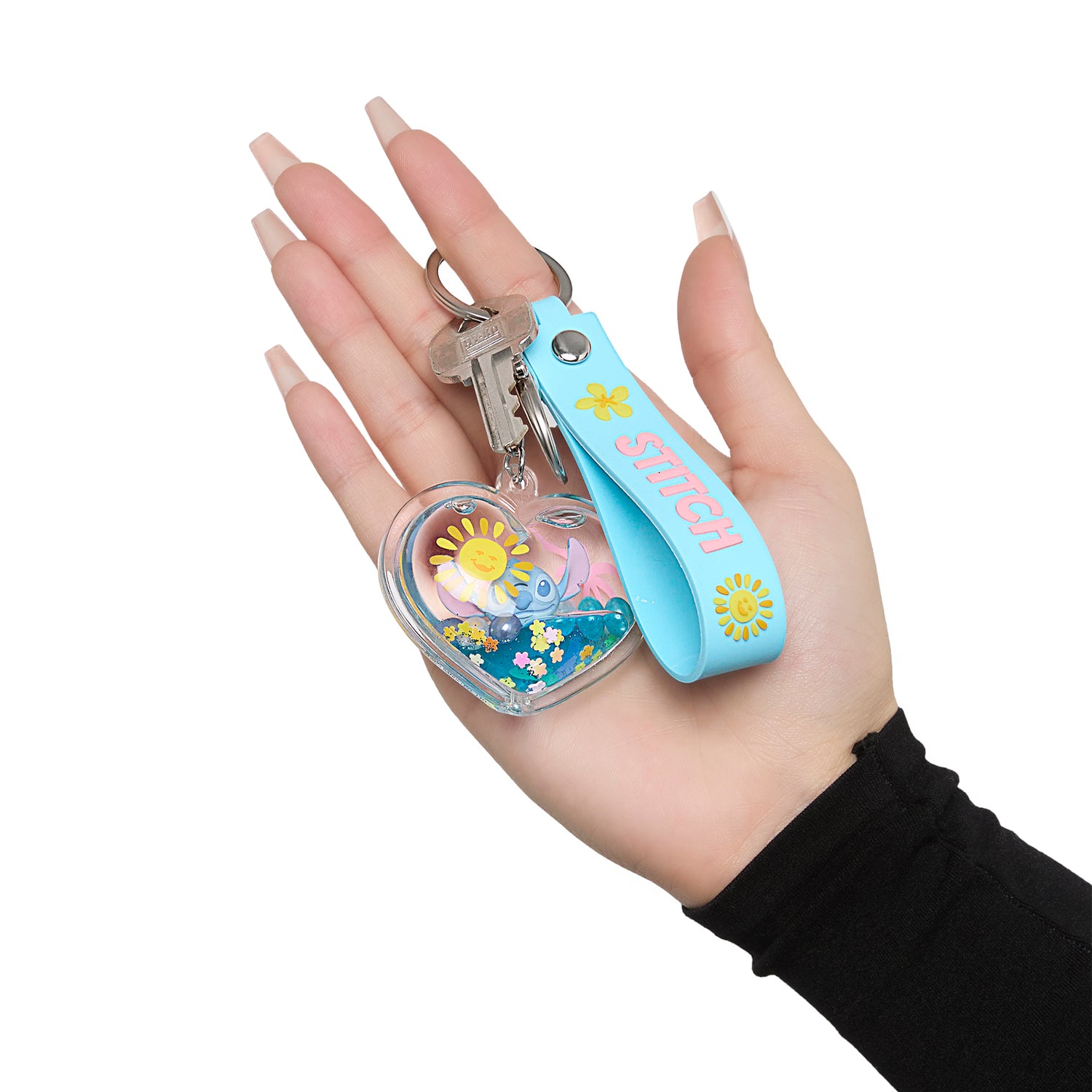 Disney Stitch Liquid Surf and Sun Keychain