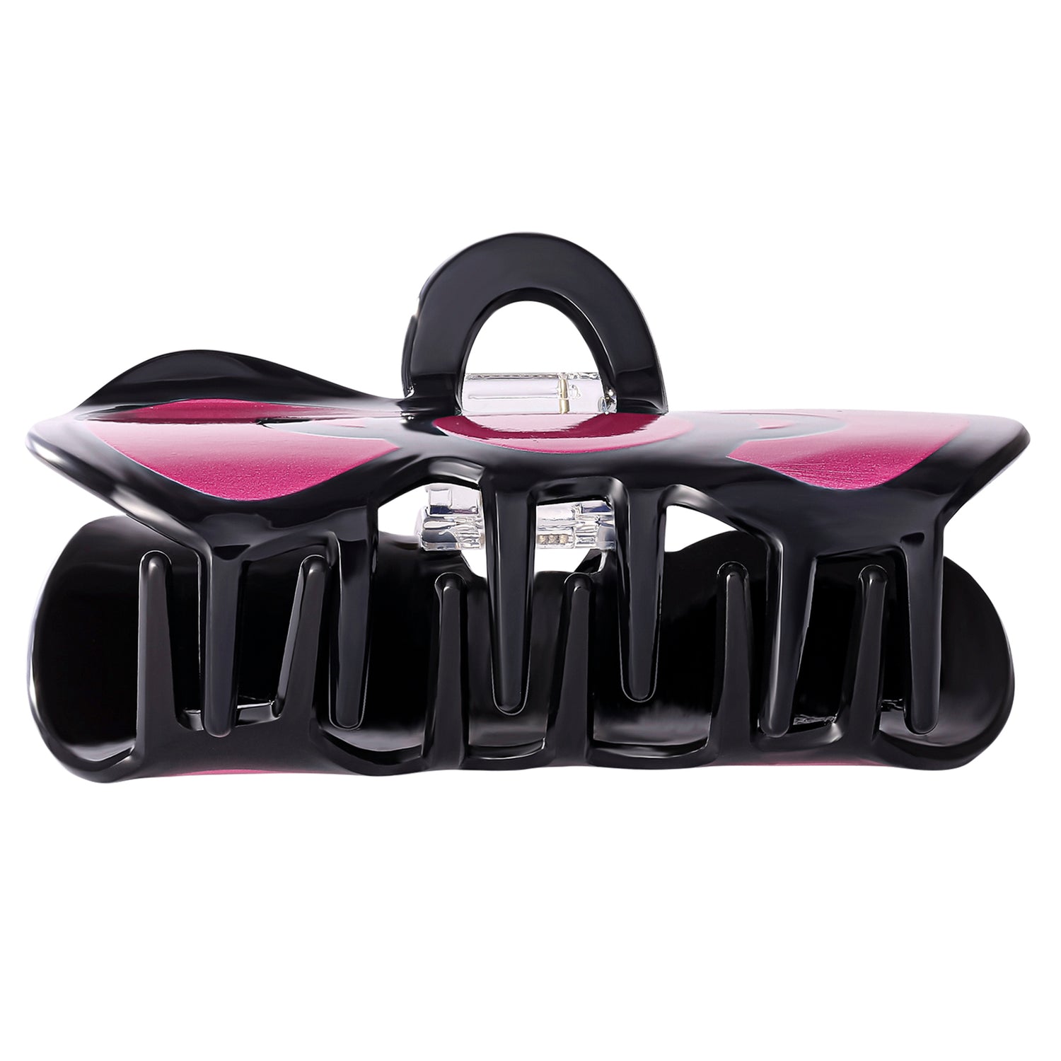 Hello Kitty Hair Clip Official License, Black and Pink Bow Claw Clip