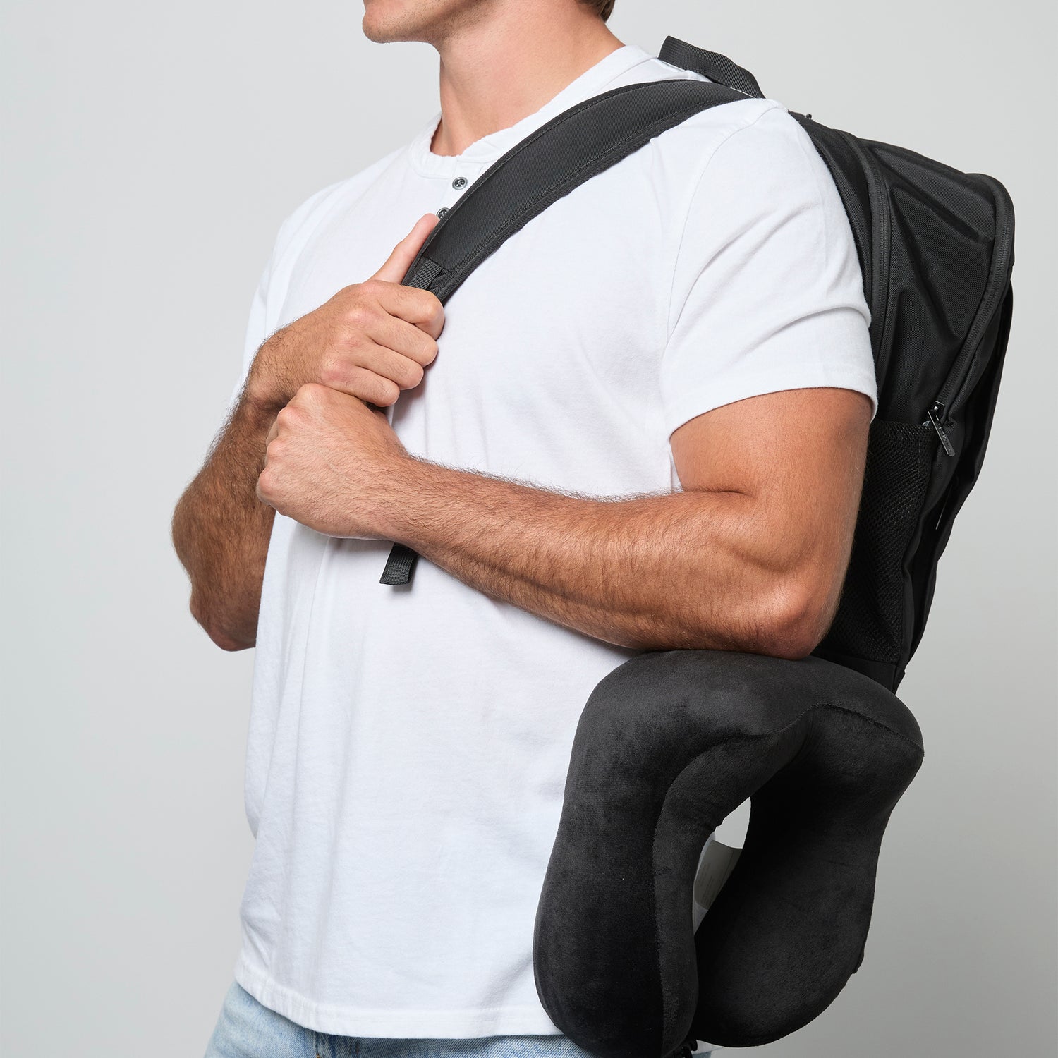 MEMBERS ONLY BLACK NECK PILLOW