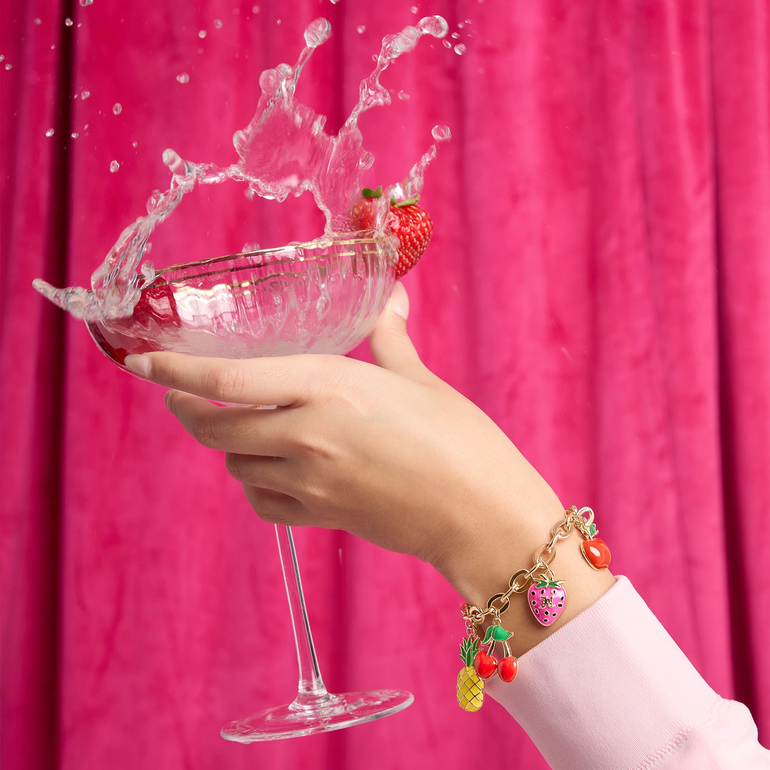 Juicy Couture Tropical Fruit Charm Bracelet
