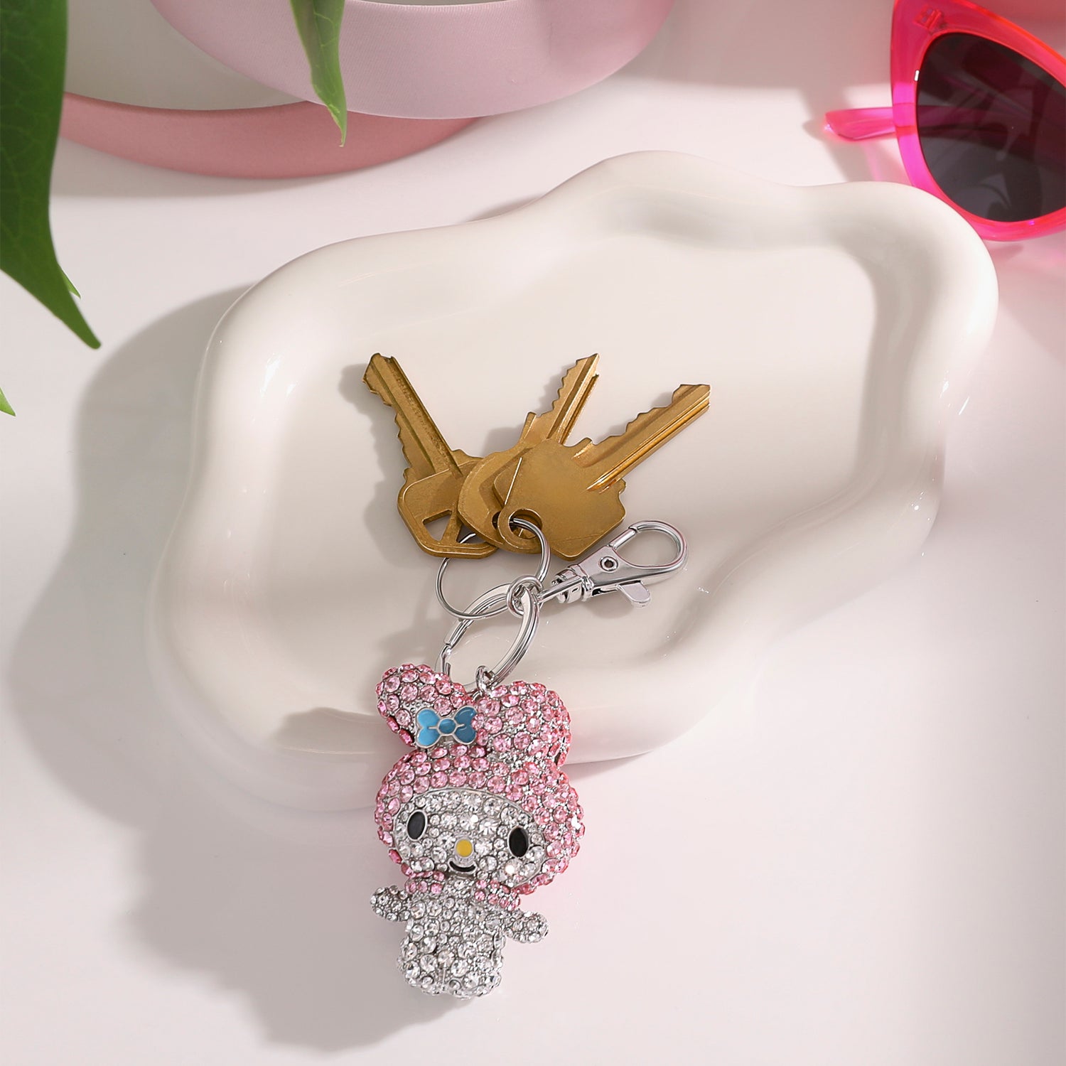 My Melody Pavé Keychain Bag Charm – Officially Licensed Sanrio