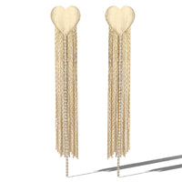 Jessica Simpson Gold Chain Tassel Earrings