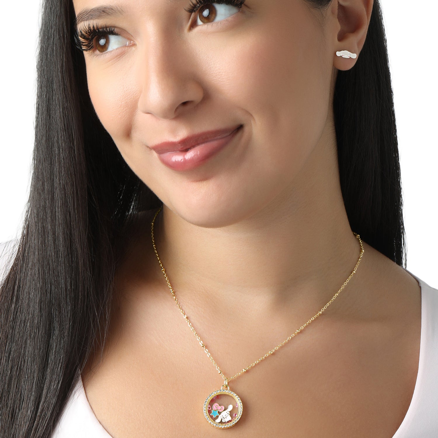 Sanrio Cinnamoroll Necklace Official License, Shaker Pendant