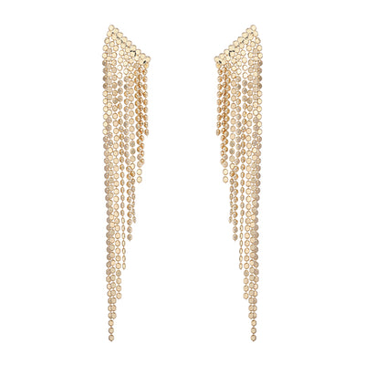 Jessica Simpson Gold Fringe Waterfall Earrings