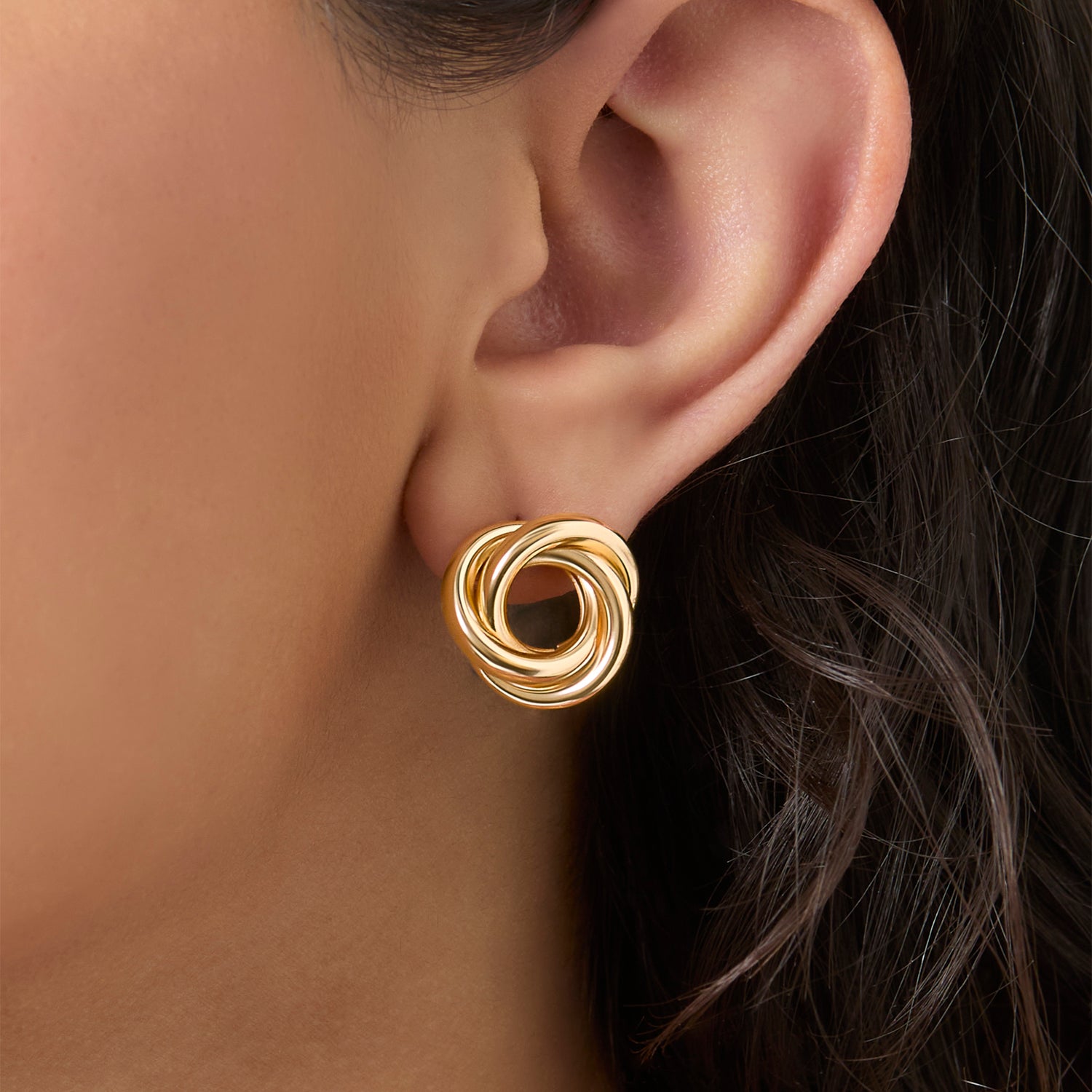 Jessica Simpson Knotted Studs, Drop, and Hoop 3 Pack Earring Set