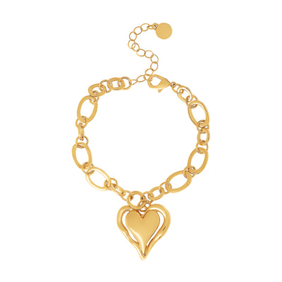 BCBGeneration Bold Heart Pendant Bracelet