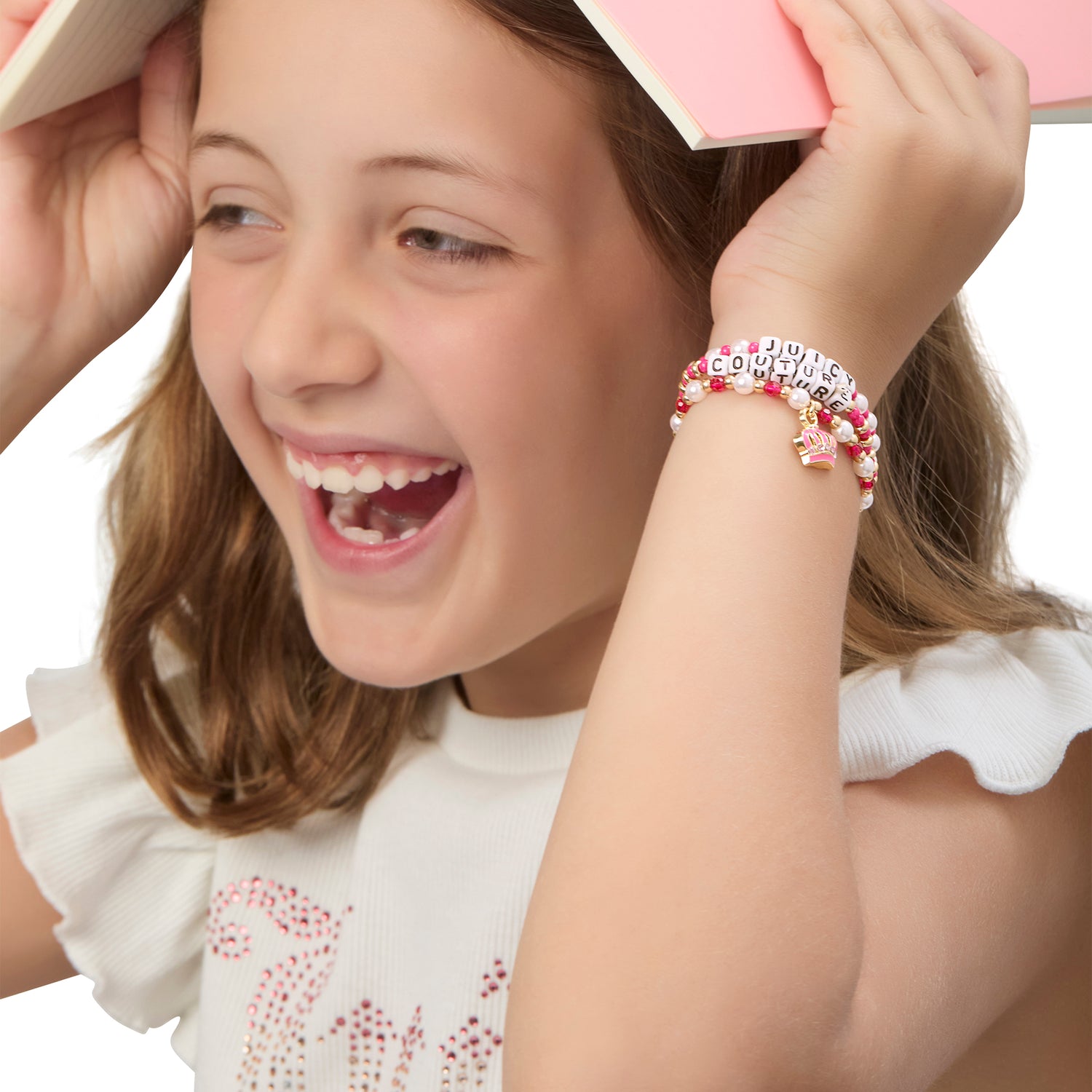 Juicy Couture Kids Crown Charm 3 Piece Beaded Jewelry