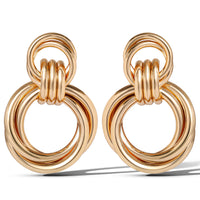 JS Jessica Simpson Round Link Drop Earrings
