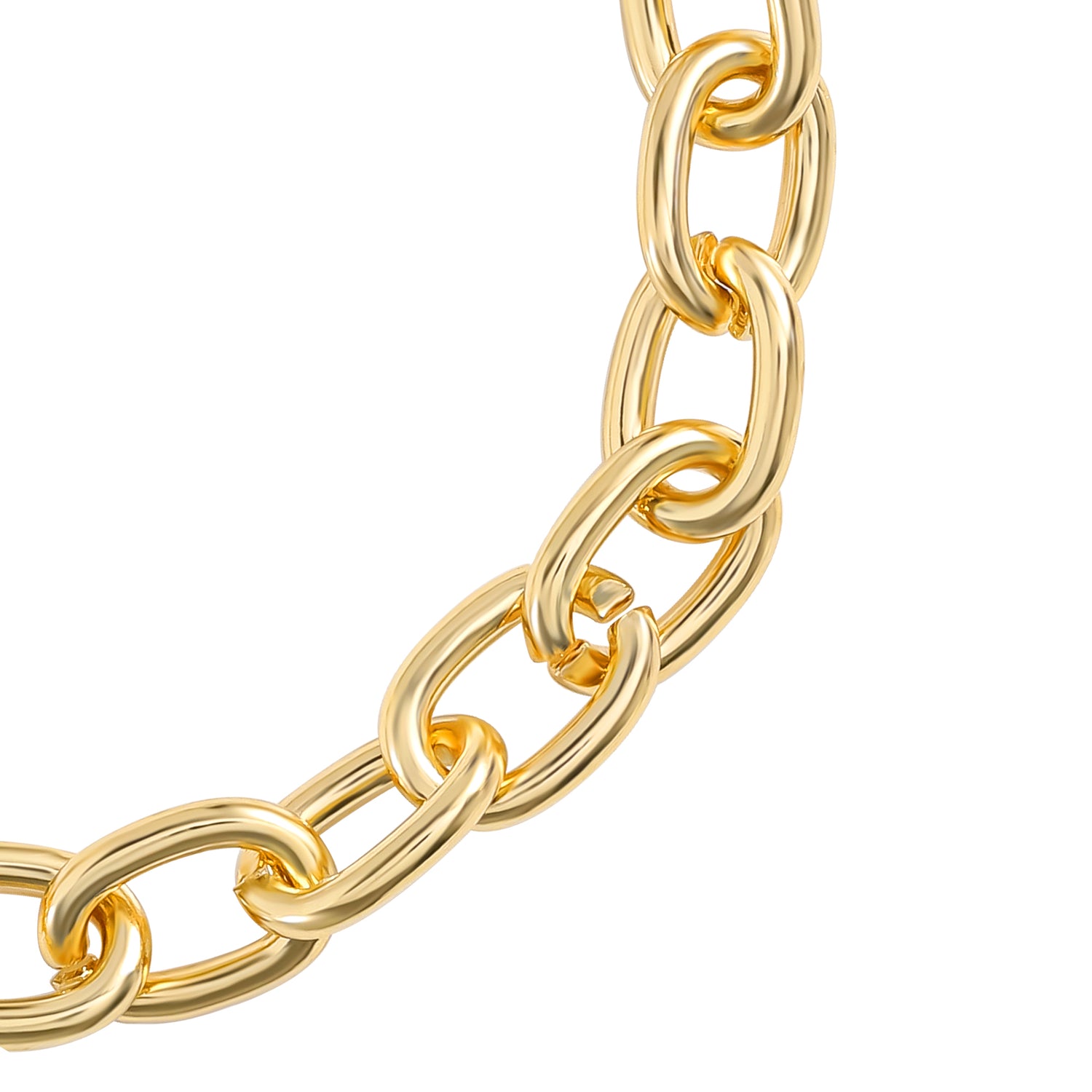 Juicy Couture Pavé Initial Charm Bracelet - 7.5'' Gold Tone Link