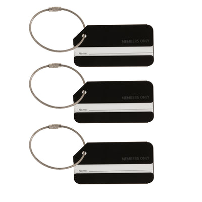 MEMBERS ONLY 3PC LUGGAGE TAG SET