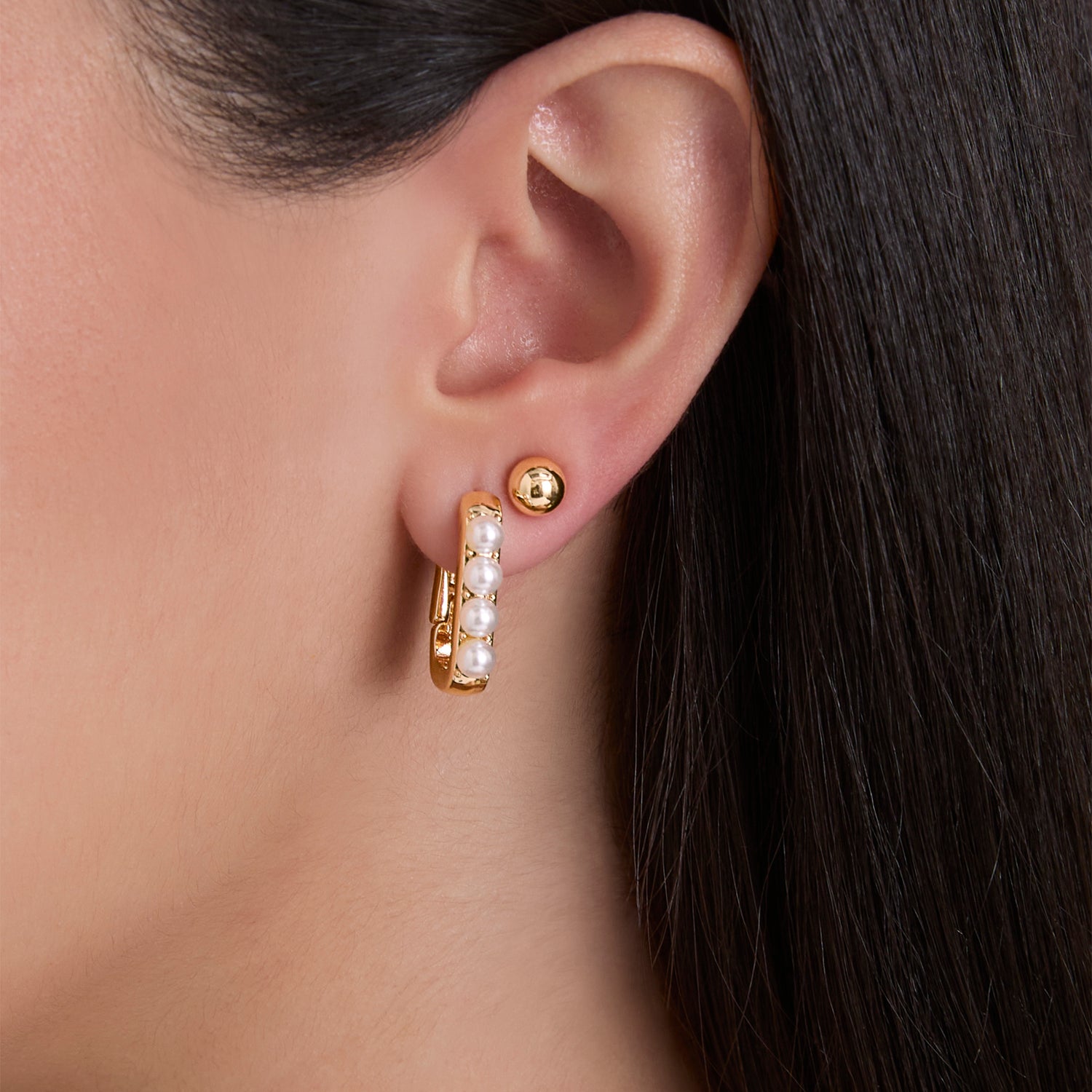 Jessica Simpson Pearl Stud Earring Set of 3