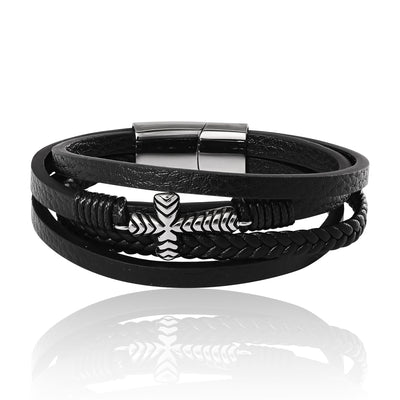 Lucky Brand 4 Row Cross Bracelet - 8.5''