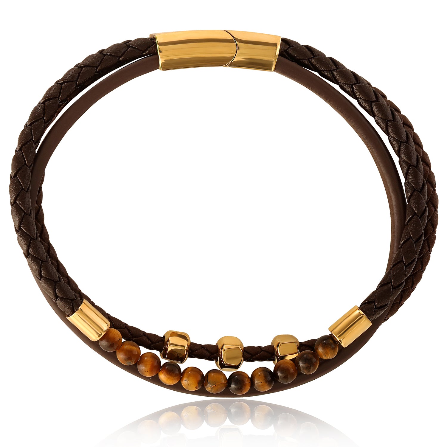 Lucky Brand Stainless Steel (316L) Triple Row Cord Bracelet