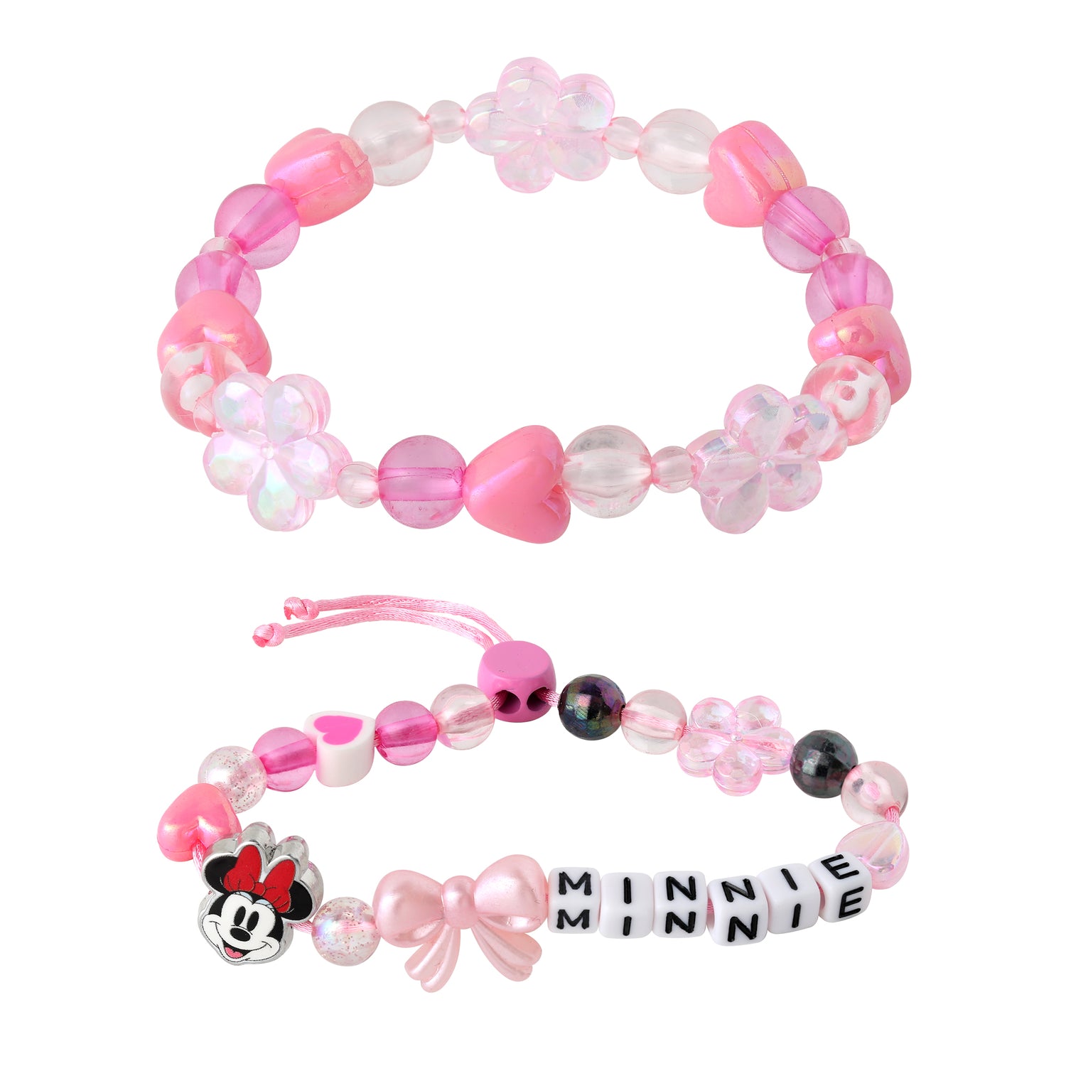 Disney Minnie Mouse Bracelets for Girls 2-Piece Official License