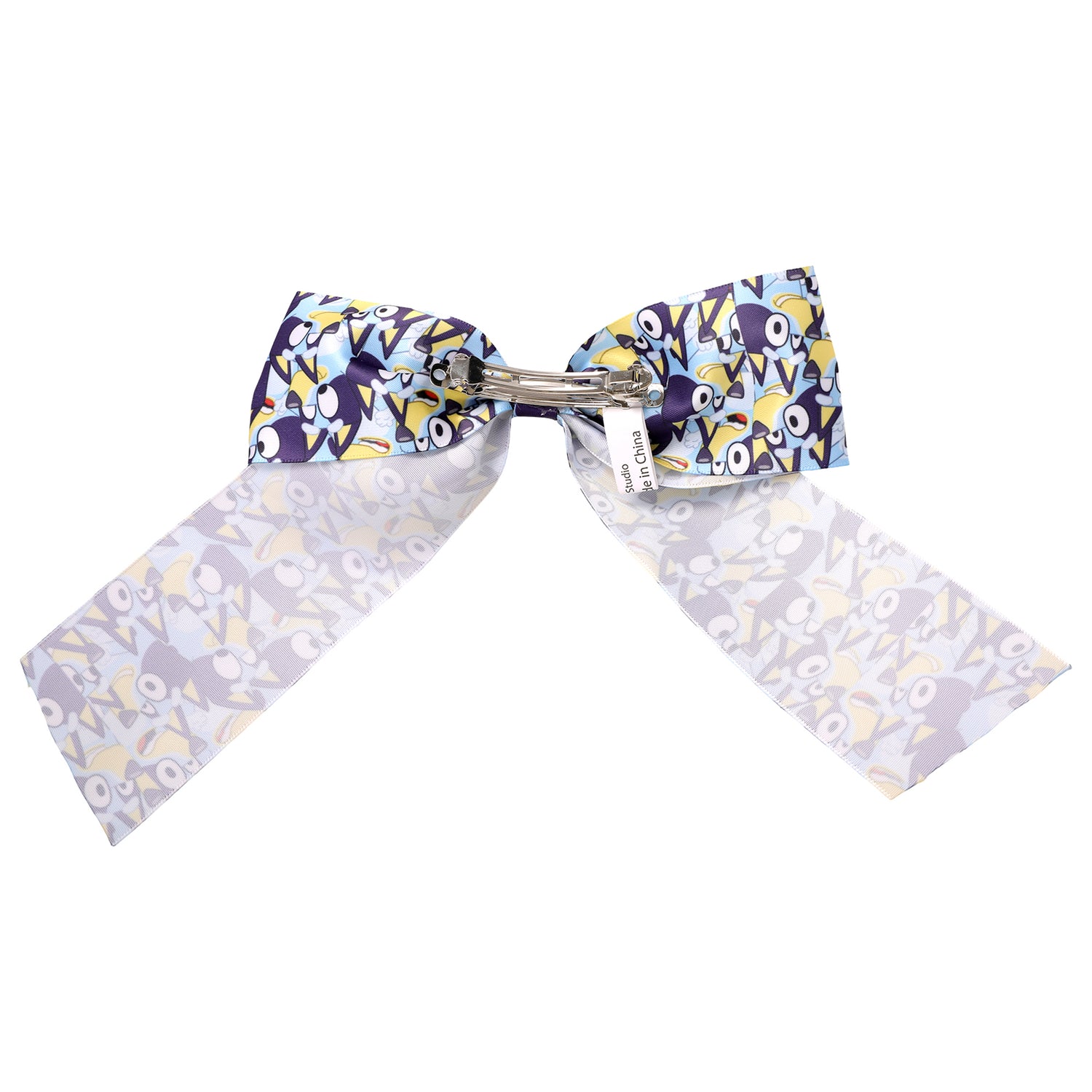 Bluey Hair Bow Barrette Clip Official License, Large Bow Clip for Hair