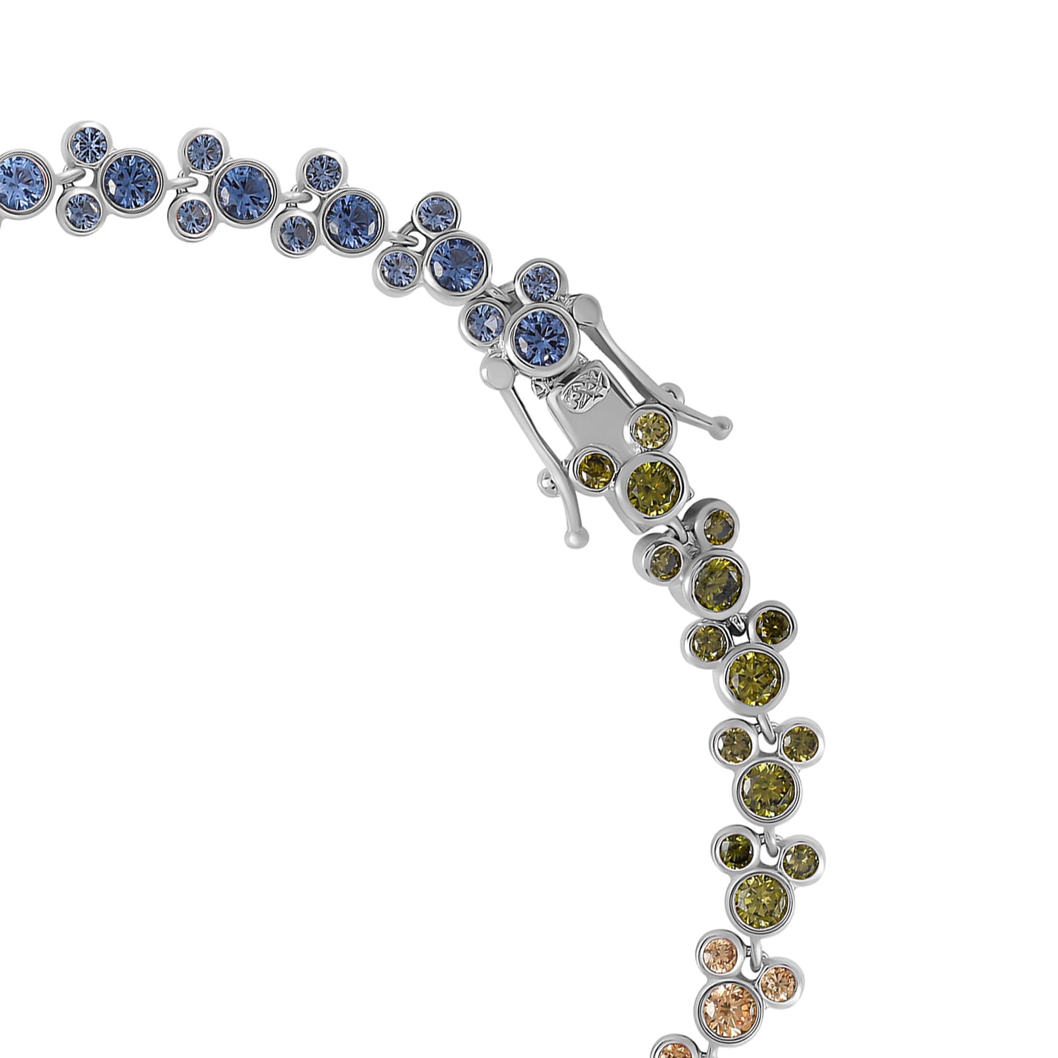 Disney Mickey Mouse Rainbow Crystal Tennis Bracelet