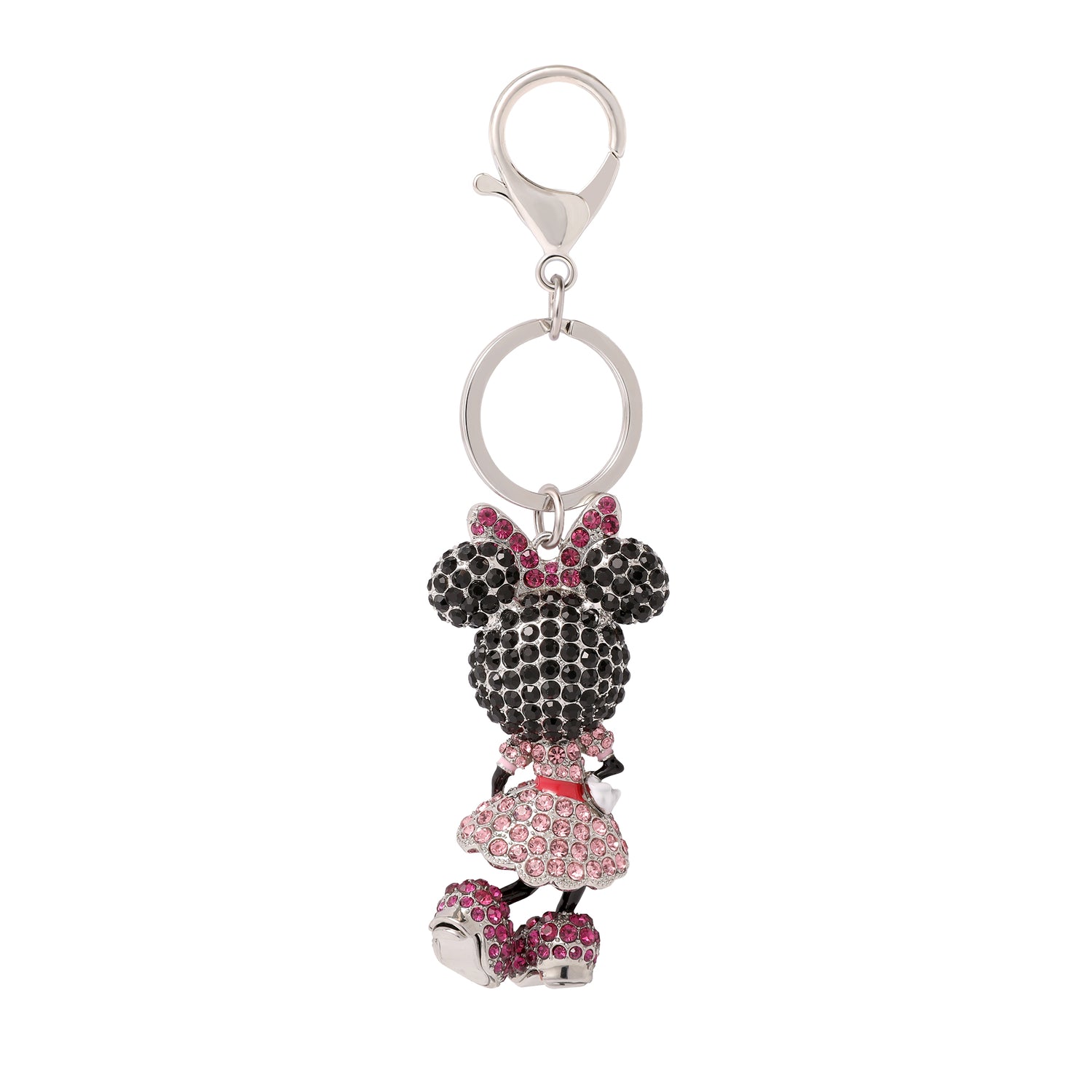 Disney Minnie Mouse Crystal Pavé Bag Charm Keychain – Officially Licensed