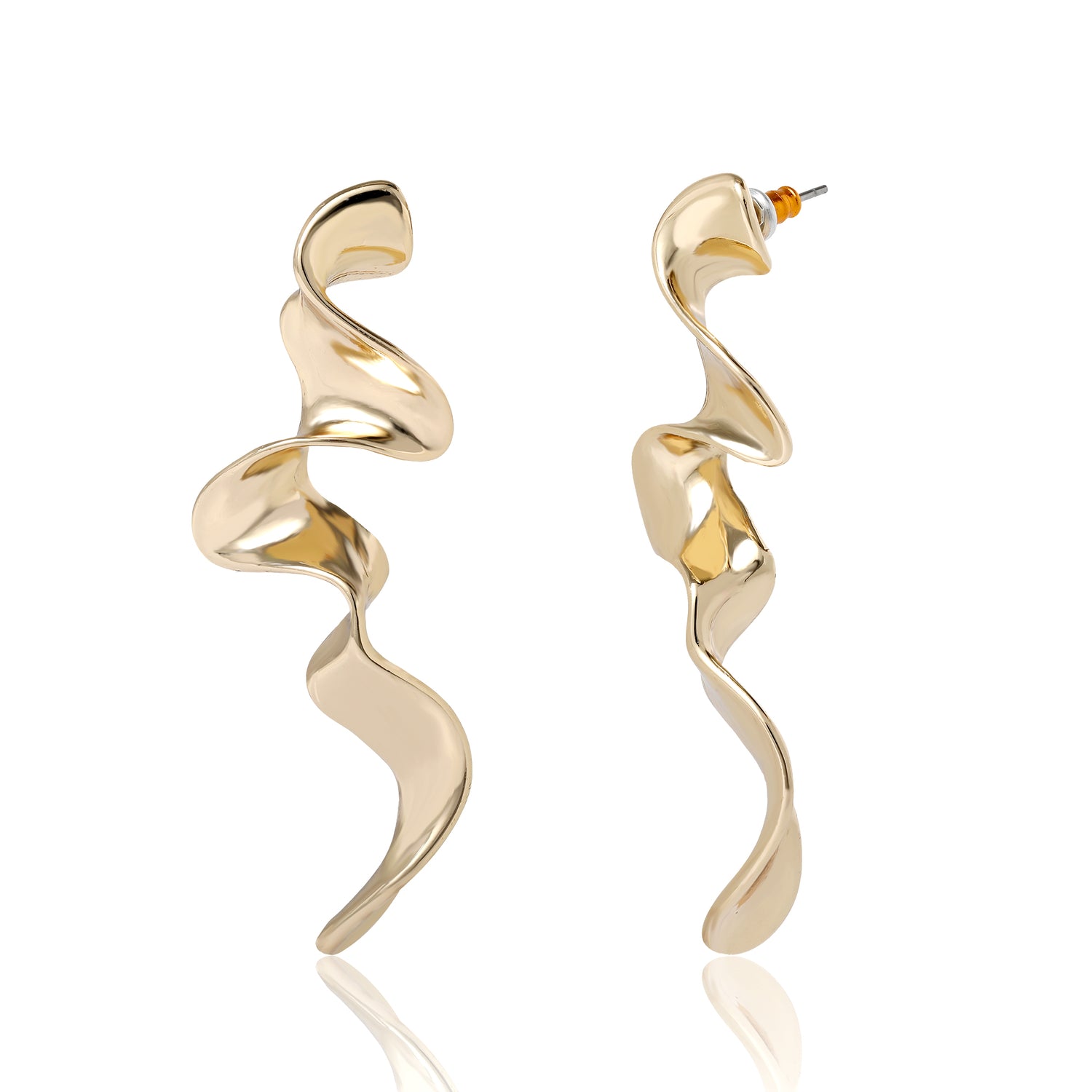 BCBG Gold-Tone Squiggle Earrings