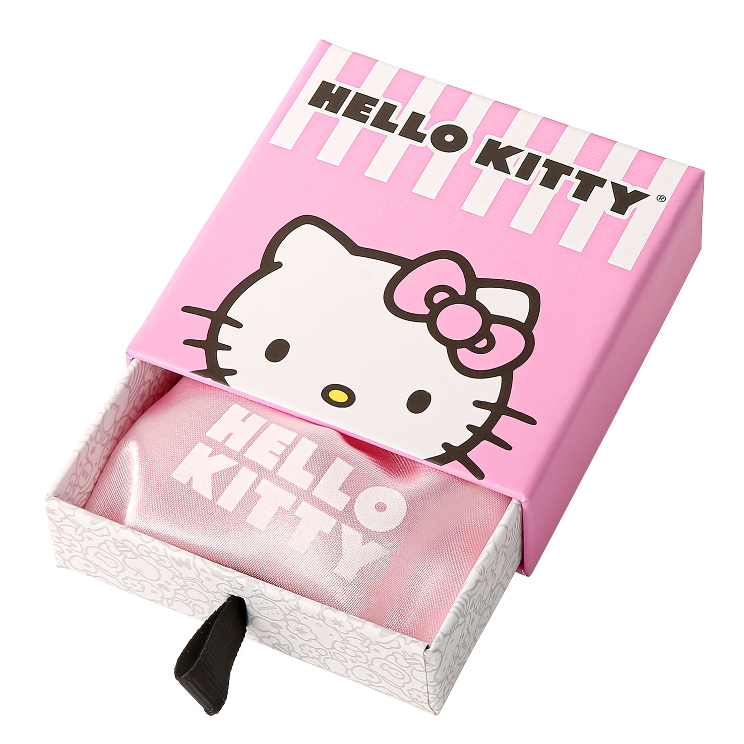 Hello Kitty Jewelry Drop Earrings for Women Official License, Sterling Silver and Cubic Zirconia Hello Kitty Earrings