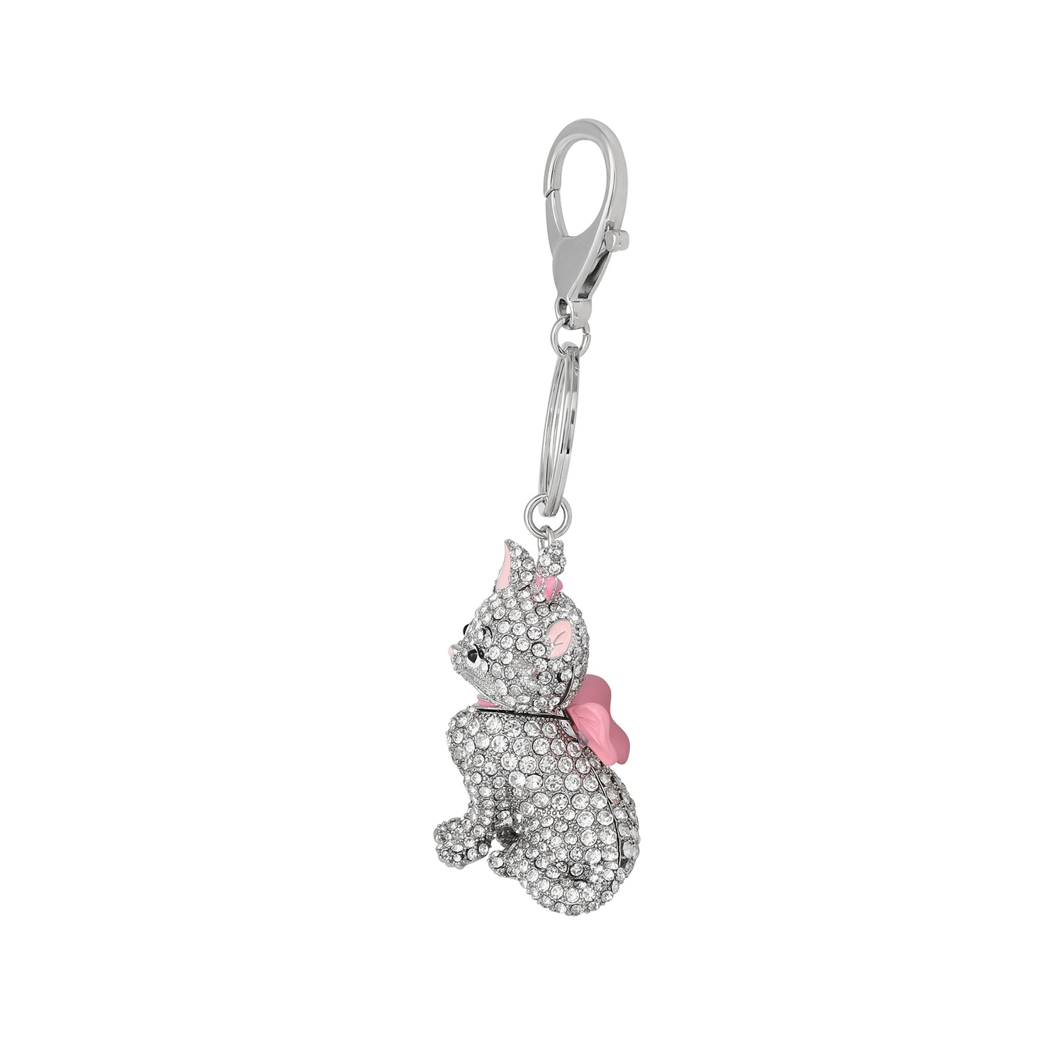 Aristocats Marie Crystal Pavé Bag Charm Keychain – Officially Licensed