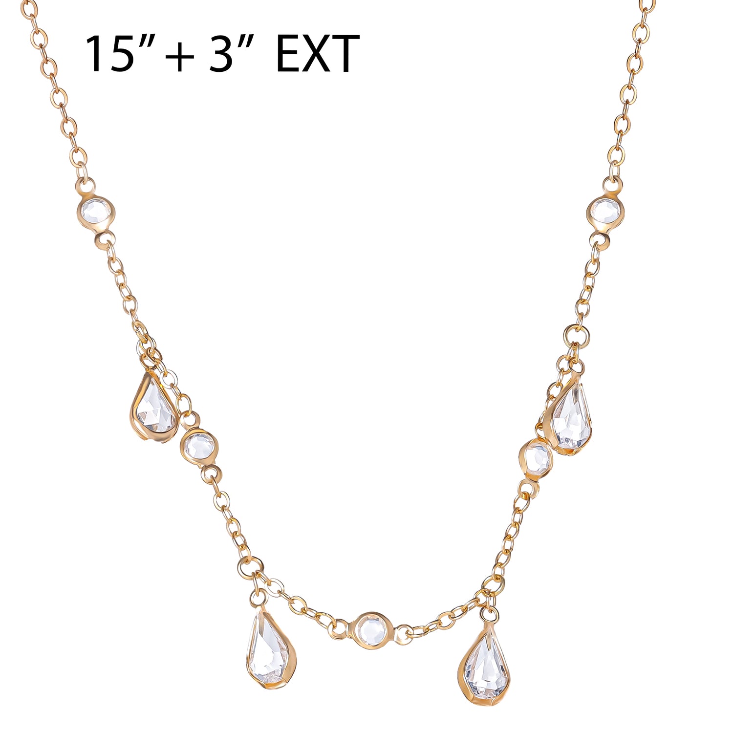 Jessica Simpson Gold-Tone Layered Necklace with Evil Eye and Star Charms