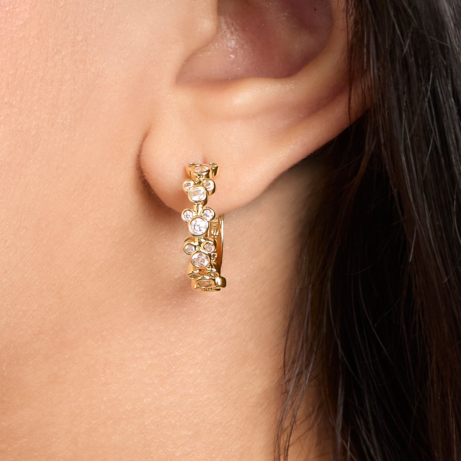 Disney Mickey Mouse Endless Hoop Earrings