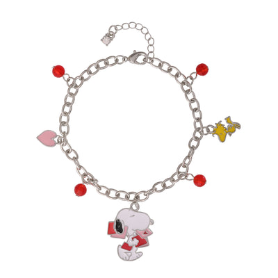 Peanuts Snoopy Heart Letter Bracelet