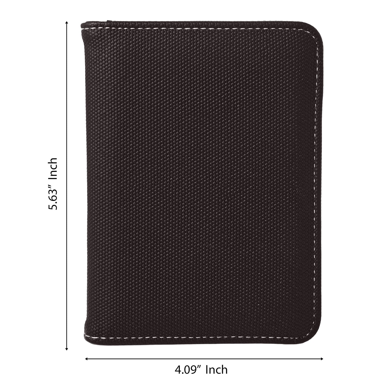 Lands' End Passport Holder for Travel, Passport Cover for Men and Women, Travel Folio (Black) - Black