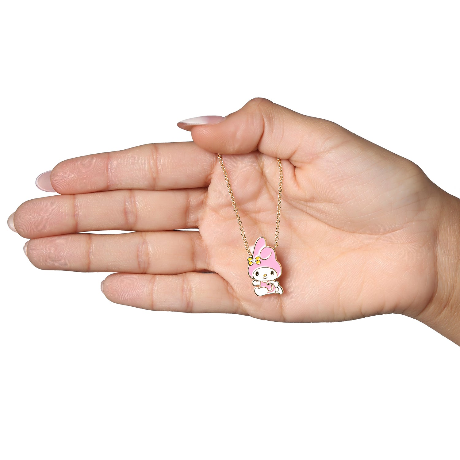 Sanrio My Melody Running Pendant Necklace for Women, 18"