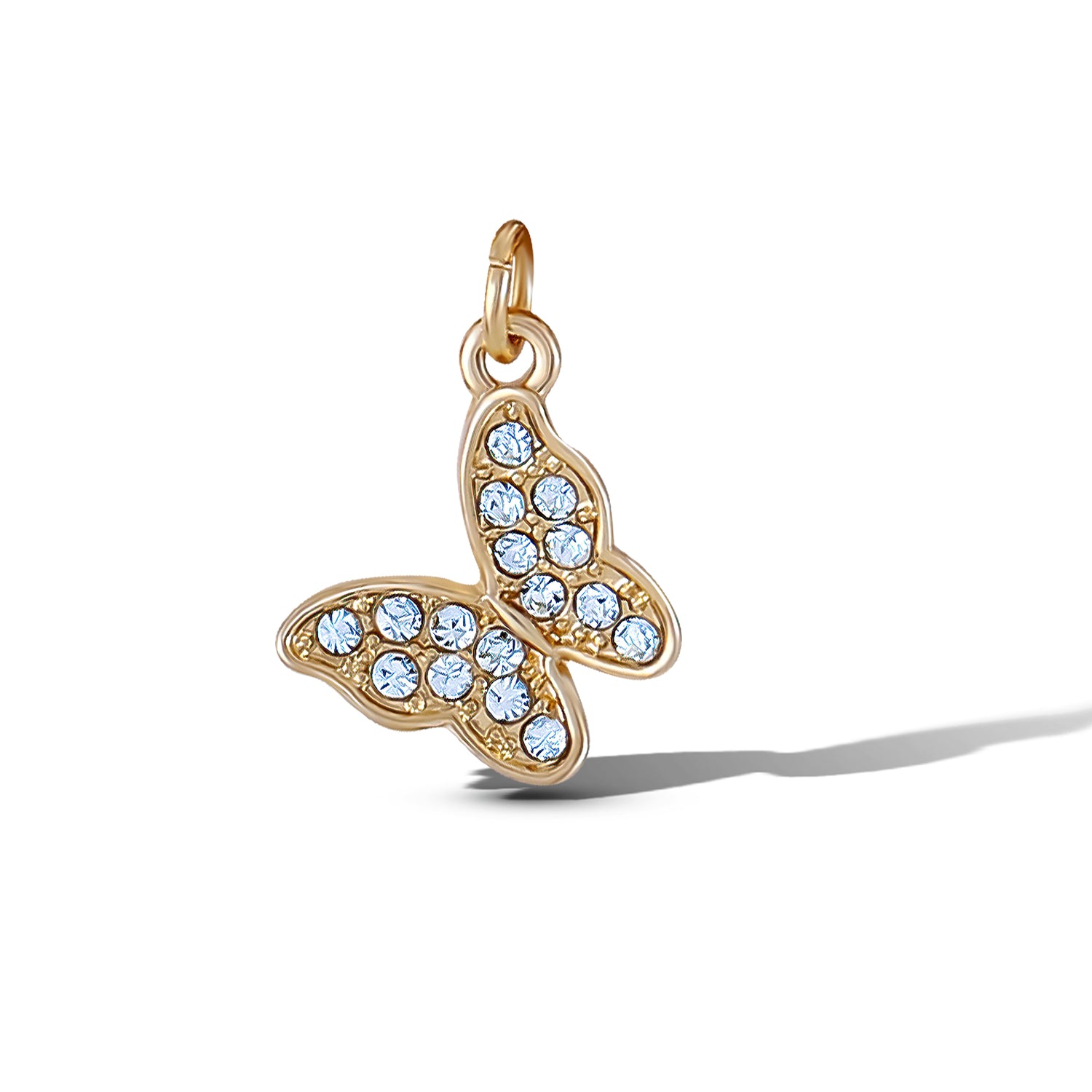 Jessica Simpson Heart & Butterfly Gold-Tone Bracelet