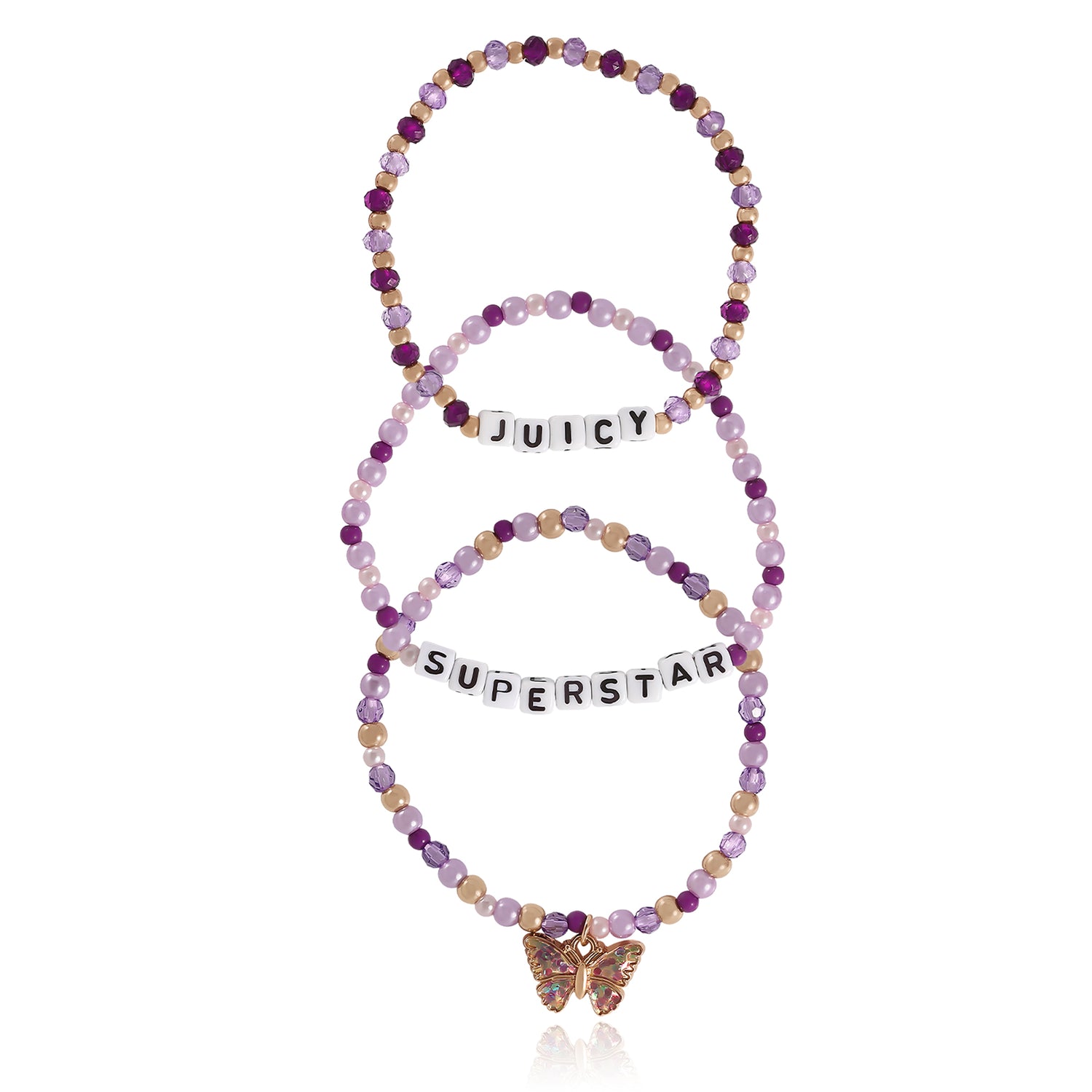 Juicy Couture Kids Choose Juicy Superstar 3 Piece Beaded Jewelry