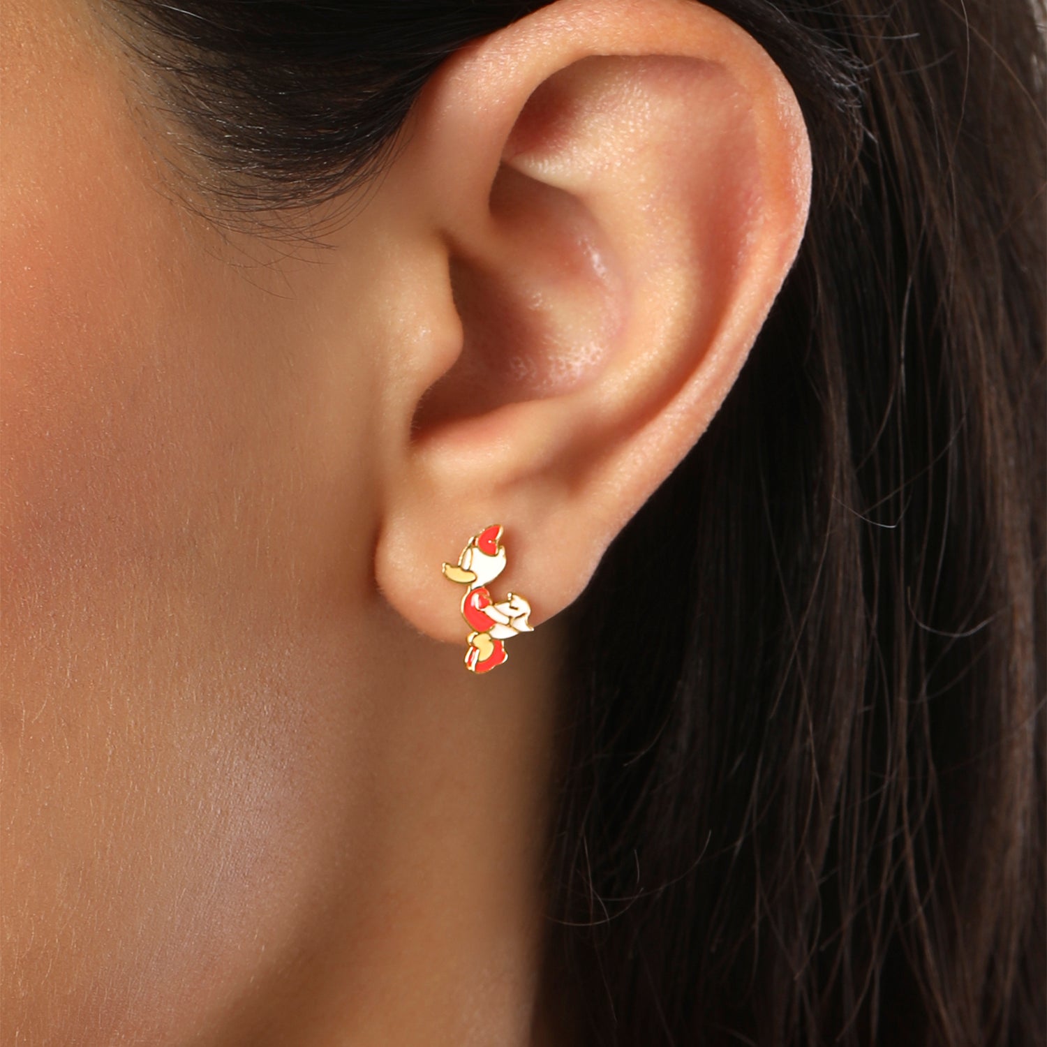 Donald and Daisy Duck Mismatched Stud Earrings Small Official License