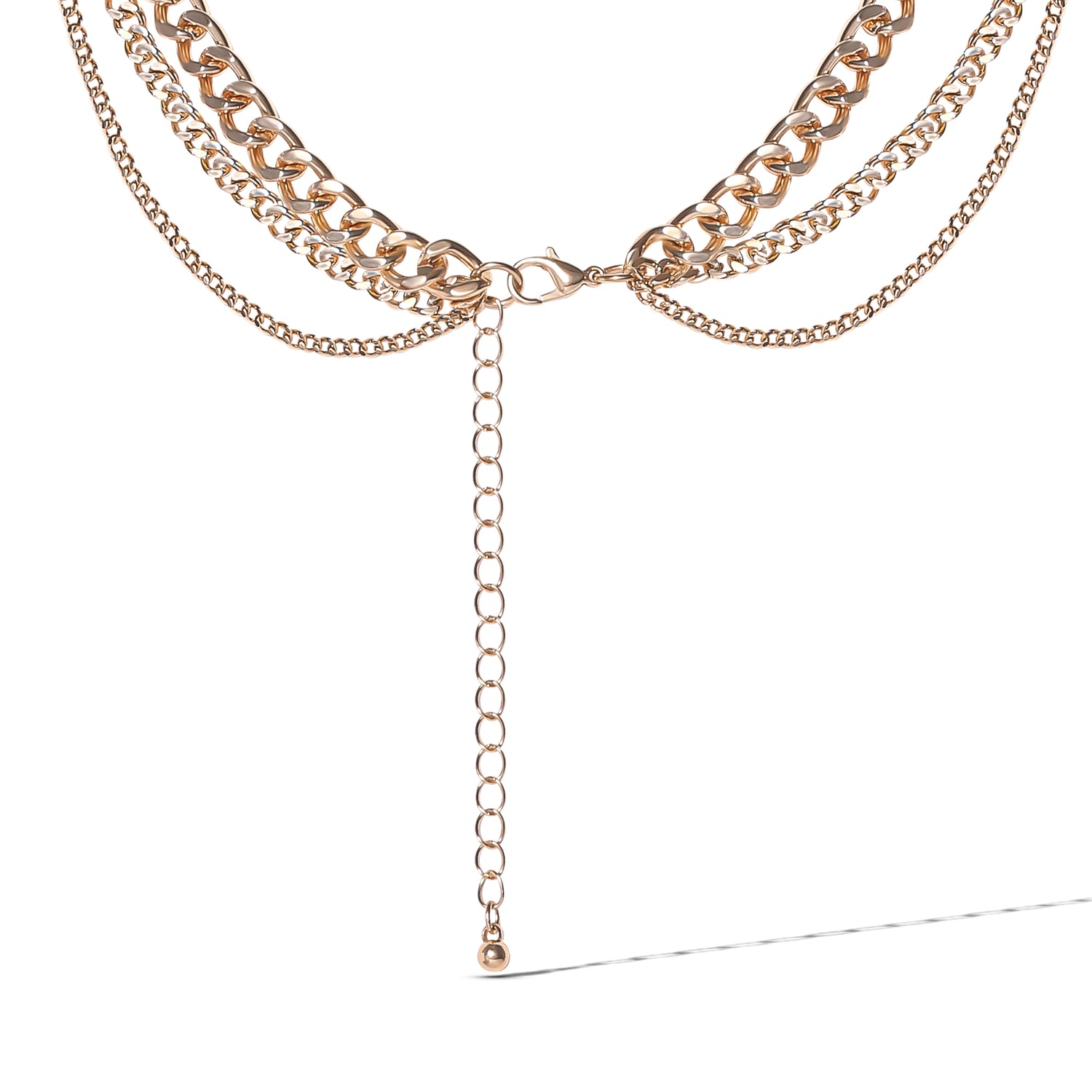 JS Jessica Simpson Gold-Tone Gemstone Accent Layered Necklace