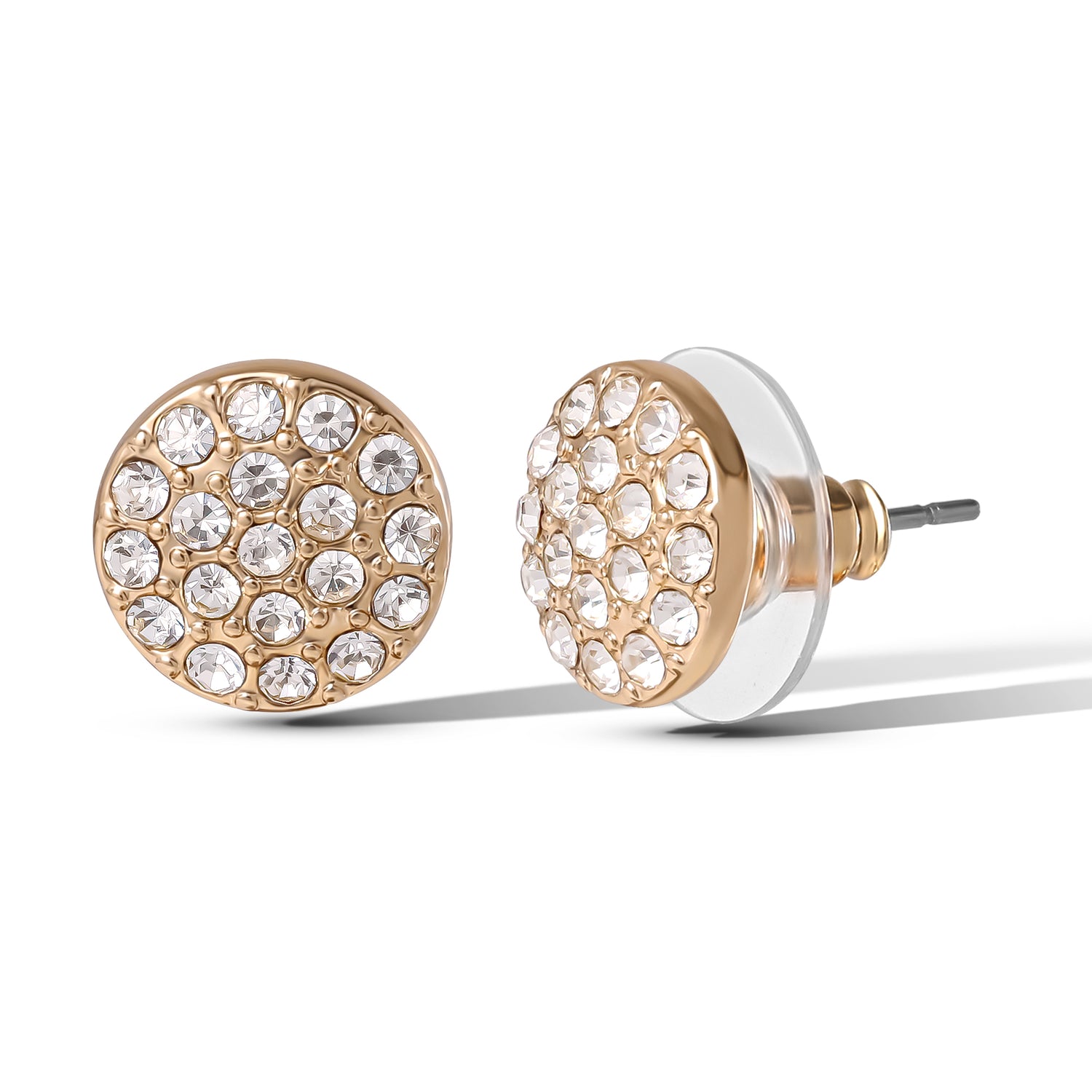 Jessica Simpson Heart Circle Stud Earring Set