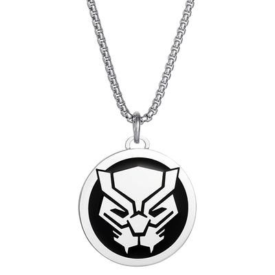 Marvel The Punisher Stainless Steel (316L) Pendant, 22'' Box Chain