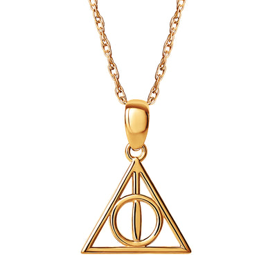 Harry Potter 14k Gold Deathly Hallows Necklace - Sallyrose