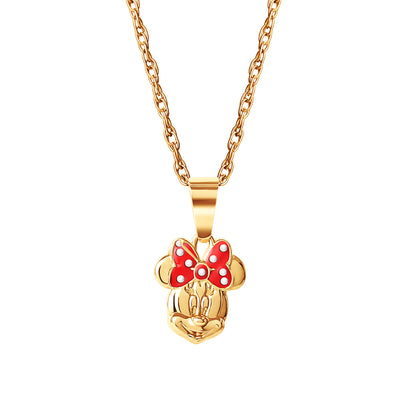 Disney Minnie Mouse Iconic 14K Gold Necklace - Sallyrose