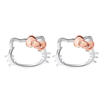 Hello Kitty Sterling Silver Silhouette Stud Earrings - Sallyrose