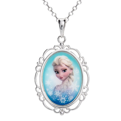 Disney Frozen Pendant Necklace - Elsa Necklace 18 Inch - Frozen Jewelry Jewelry for Women - Frozen Gifts