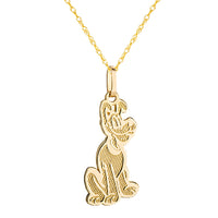 Disney Classics Pluto 14K Gold Pendant Necklace - Sallyrose