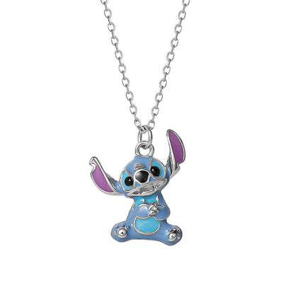Disney Sterling Silver Stitch Pendant Necklace