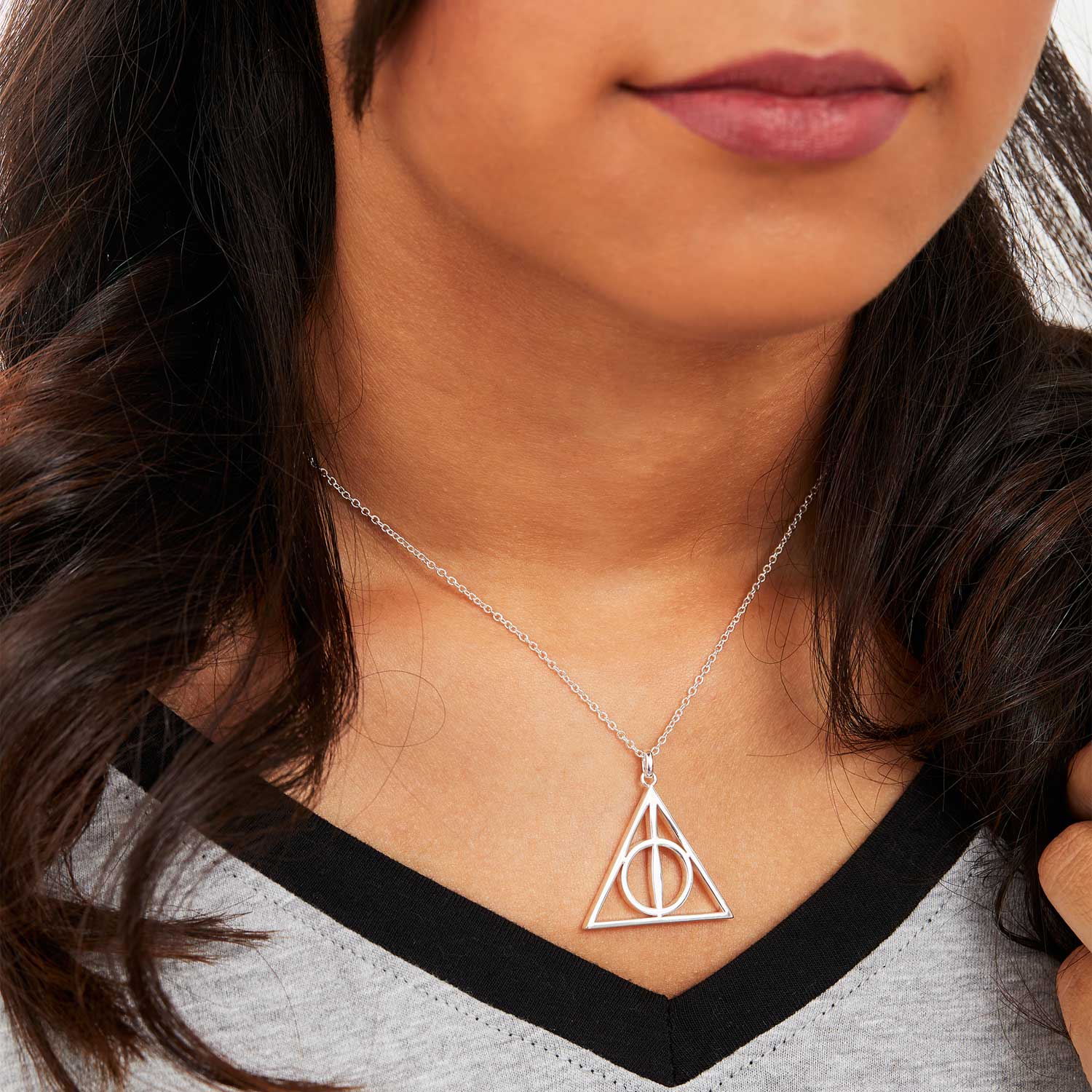 Buy The Carat ShopOfficial Sterling Silver Harry Potter Jewellery Deathly  Hallows Necklace Online at desertcartINDIA