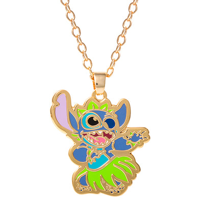 Disney Lilo and Stitch Dancing Stitch Pendant Necklace