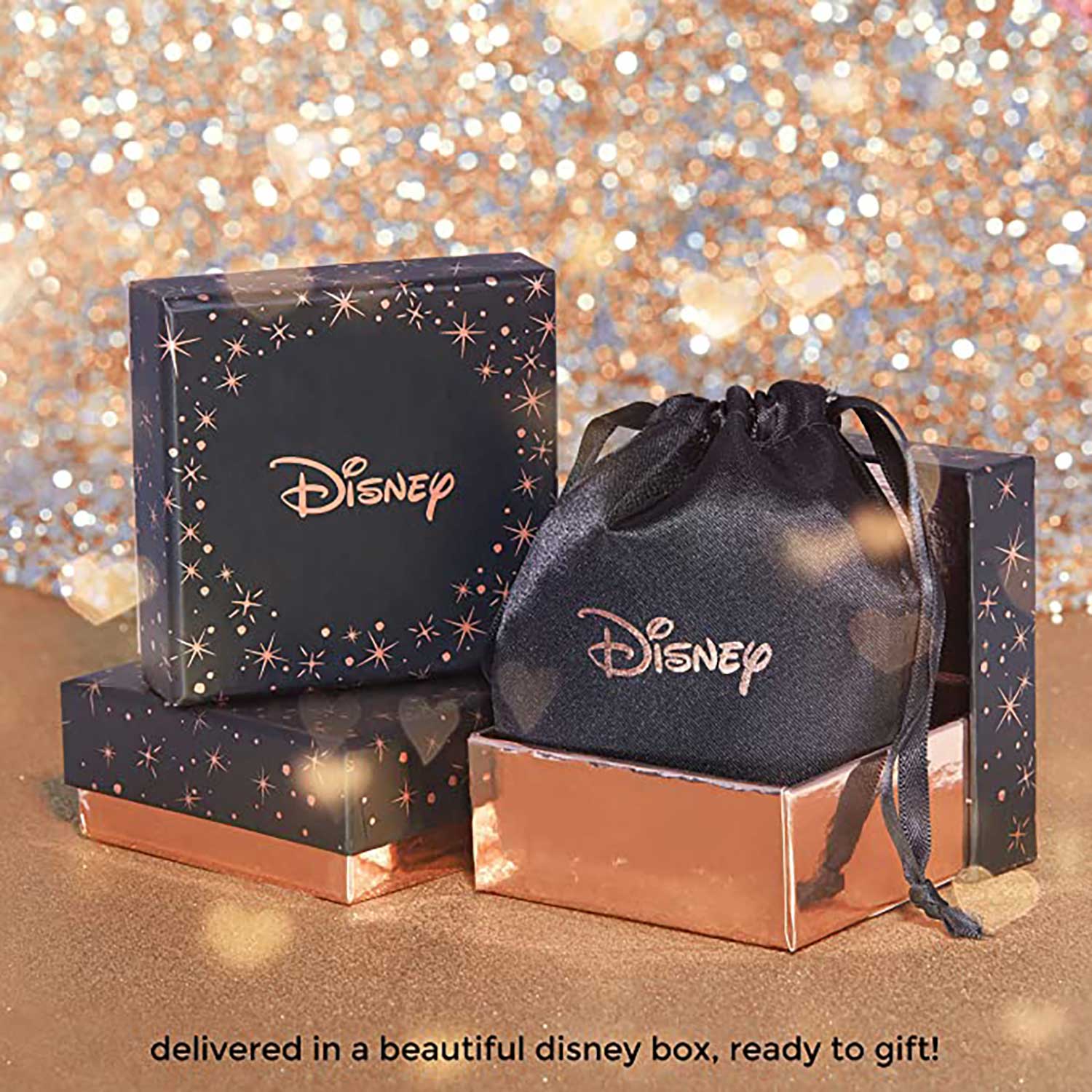 Disney Minnie Mouse 14K Gold Cubic Zirconia Hoop Earrings