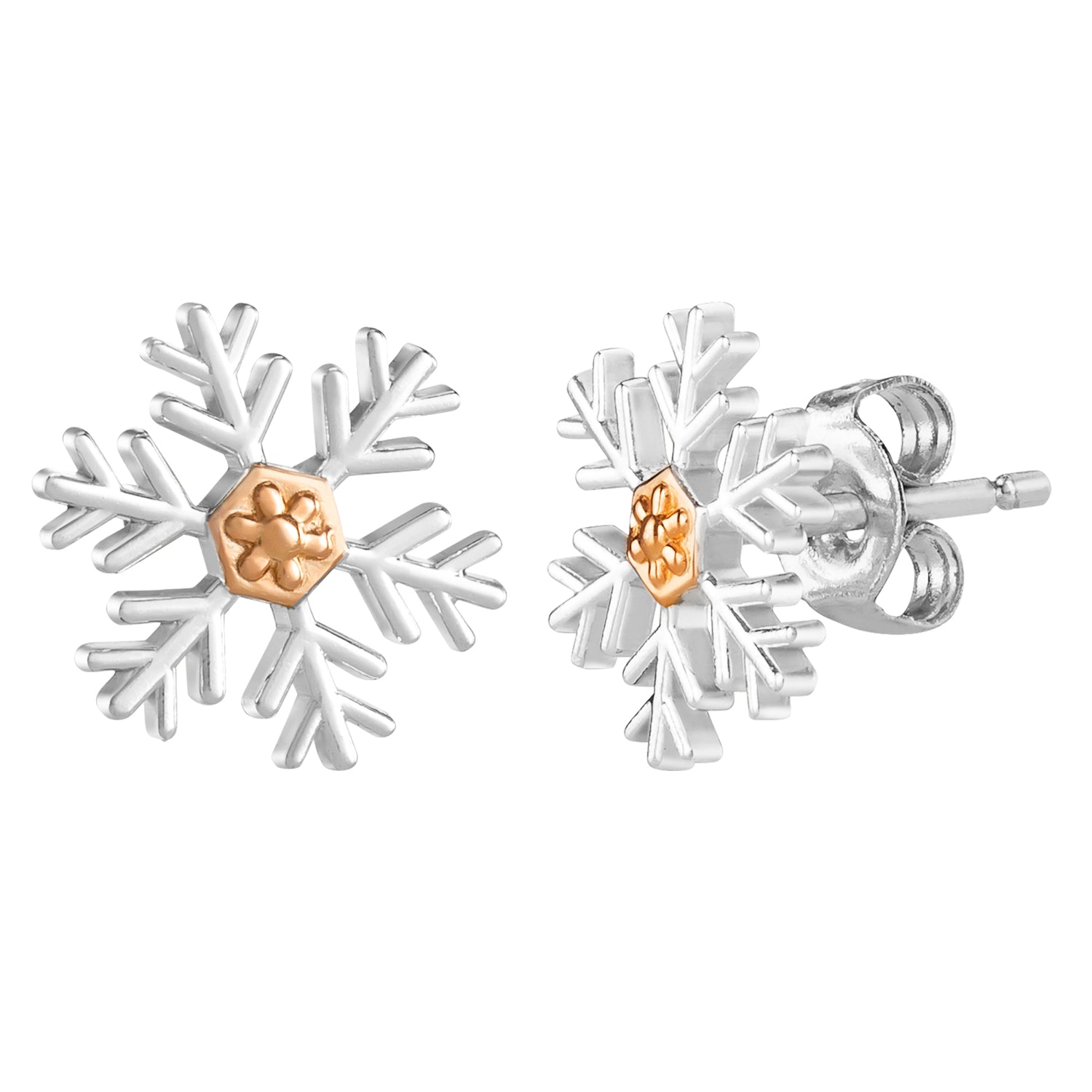 Disney Frozen Sterling Silver Snowflake Earrings - Sallyrose