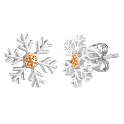 Disney Frozen Sterling Silver Snowflake Earrings - Sallyrose