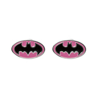 DC Comics Pink Batman Logo Earrings - Sallyrose